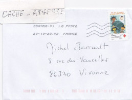 2023 --tp   "Croix Rouge 2007 " Seul Sur Lettre ---utilisation Tardive - 1961-....