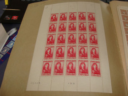 N°  612 En Feuille  De 25 Timbres Entières Neuves - Full Sheets