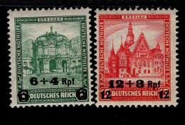 Deutsches Reich 463 - 464 Nothilfe KBauwerke Mit Aufdruck MLH * Falz - Neufs