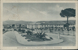 Cr128 Cartolina Benevento Citta' Viale Degli Atlantici Seminario Regionale 1937 - Benevento