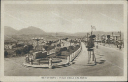 Cr129 Cartolina Benevento Citta' Viale Degli Atlantici  1937 Campania - Benevento