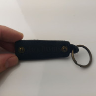 Jack Daniel's Whiskey Collectible Black Leather Key Ring Keychain #5560 - Sleutelhangers