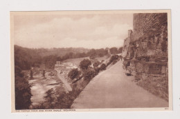 ENGLAND - Richmond Castle Walk And River Swale Unused Vintage Postcard - Other & Unclassified