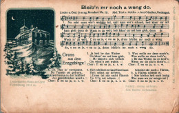 H2095 - Litho Anton Günther Liedkarte - Bleibn Mr Noch A Weng Do .... Böhmen Erzgebirgisches Volkslied - Música