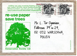 78255 - Bund - 1984 - 2@60Pfg Richter A Bf WUERSELEN -> WARSZAWA (Polen) - Covers & Documents