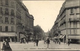CPA Paris V, Rue Monge, Im Hintergrund Die Sainte Chapelle - Autres & Non Classés