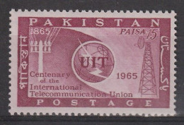 PAKISTAN - N°212 ** (1965) U.I.T - Pakistán