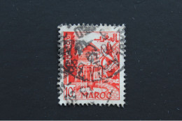 1949 Y&T MA 284 10 F JARDINS, FONTAINES / MEKNES ROUGE ORANGE OBLITERE 3/10/1950 - Gebraucht