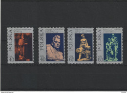 POLOGNE 1971 SCULPTURES Yvert 1944-1947,  Michel 2097-2100 NEUF** MNH - Neufs