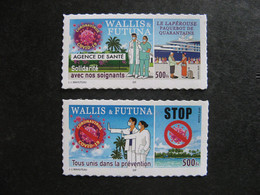 Wallis Et Futuna: TB Paire N° 930 Et N° 931 De Timbres Autoadhésifs "Covid-19" De 2020 .Neufs XX . - Unused Stamps