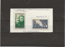 MONACO - TIMBRES N° 167-168  NEUF INFIME CHARNIERE -ANNEE 1938 -  COTE : 30 € - Unused Stamps