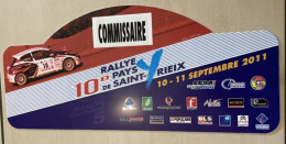 10e RALLYE  PAYS De SAINT-YRIEIX    10-11  Septembre 2011 - Targhe Rallye