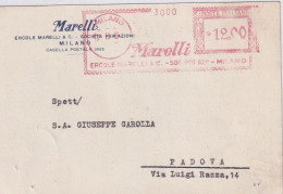 1948  Cartolina Con Affrancatura Meccanica Rossa EMA  MARELLI Milano - Poststempel