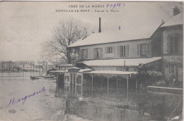 FRANCE - PARIS - Crue De La Seine 1910  Joinville-le-Pont Vue Sur La Marne - Used 1910 PM To UK - Inundaciones