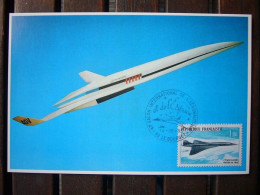 Avion / Airplane /  AEROSPATIALE / Avion à Grande Vitesse / Carte Maximum - 1946-....: Modern Tijdperk