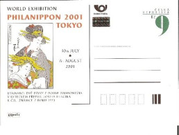 CDV A 72 Czech Republic Philanippon Tokyo 2001 - Postales