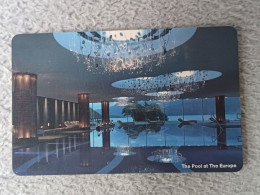 HOTEL KEYS - 2587 - THE POOL AT THE EUROPE - Hotel Keycards