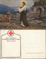 Ansichtskarte  Rotes Kreuz Stimmungsbild Soldatengrab 1916 - War 1914-18