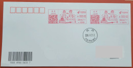 China cover "Butterfly Lovers" (Hangzhou) Postage Stamp First Day Actual Delivery Seal - Buste