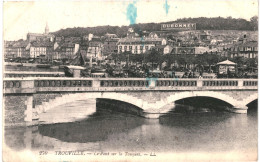 CPA Carte Postale France Trouville Sur Mer Le Pont Sur La Touques 1924  VM80398 - Trouville