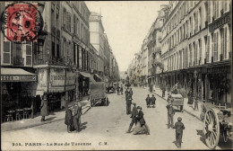CPA Paris III., Rue De Turenne, Geschäfte, Passanten - Altri & Non Classificati