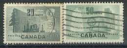 CANADA - 1953, TEXTILE INDUSTRY STAMPS SET OF 2, USED. - Oblitérés