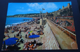 Nice - La Plage Et Promenade Des Anglais - Editions D'art Yvon, Paris - Sonstige & Ohne Zuordnung