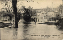 CPA Paris VIII, Restaurant Ledoyen, Die Große Seineflut Januar Februar 1910 - Altri & Non Classificati