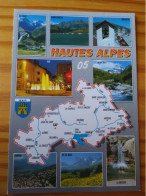 05- HAUTES ALPES- Carte Geographique - Contour Du Département  Avec Multivues - Mapas