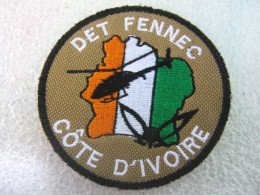 ECUSSON DES FFCI AIR / ALAT DETACHEMENT FENNEC OPEX COTE D'IVOIRE SCRATCH 80MM - Fuerzas Aéreas