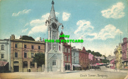 R617961 Clock Tower. Torquay. Fine Art Post Cards. Shureys Publications - World