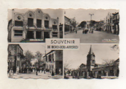 Algérie - CPSM - Souvenir De BORDJ BOU ARRERIDJ - Multi Vues - Salle Des Fêtes - Cours Du Cheyron - Rue - église - 1958 - Sonstige & Ohne Zuordnung