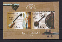 AZERBAIJAN-2022- MUSICAL INSTRUMENTS-MNH. - Azerbaïdjan