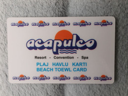 HOTEL KEYS - 2594 - TURKEY - ACAPULCO - Hotelsleutels (kaarten)