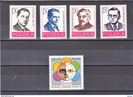 POLOGNE 1978 Yvert 2389 + 2421-2424, Michel 2565 + 2598-2601 NEUF** MNH - Nuevos