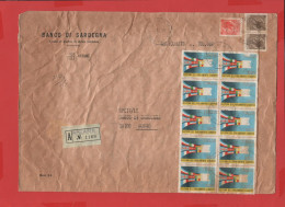 ITALIA - Storia Postale Repubblica - 1979 - 10 X 220 Elezioni Del Parlamento Europeo; Bandiere + 2x 20 Antica Moneta Sir - 1971-80: Marcofilia