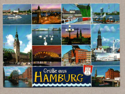 041} BRD - Hamburg - 15  Karten (alle Im Bild) - Hafen, Schiffe, Rathaus, Bahnhof, Stadion - Other & Unclassified
