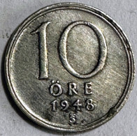 Sweden 10 Ore 1948 (Silver) - Sweden