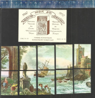 SERIE 4 : MARINES ROMANTIQUES ROMANTISCHE SCHEEPVAART  - MATCHBOX LABELS BELGIUM 1970 - Boites D'allumettes - Etiquettes