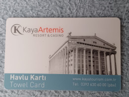 HOTEL KEYS - 2596 - TURKEY - KAYA ARTEMIS RESORT & CASINO - Hotelkarten