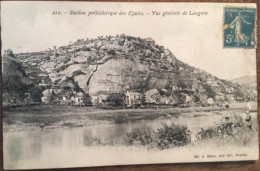 Cpa 24 Les Eyzies, Vue Générale De Laugerie, Station Préhistorique, Coll Astruc, Non écrite Au Dos - Les Eyzies