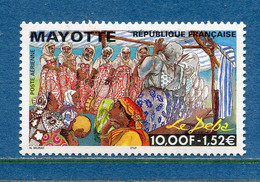 Mayotte - Poste Aérienne - YT PA N° 4 ** - Neuf Sans Charnière - 1999 - Poste Aérienne