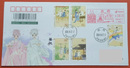 China cover "Butterfly Lovers" (Hangzhou) Postage Stamp First Day Actual Delivery Seal - Omslagen