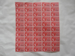 UN LOT DE 50 TIMBRES FISCAUX (NEUF) - 0,50 F Rose Carminé - Sonstige & Ohne Zuordnung