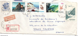 1981 Lettre Recommandée De Lodz  Pour Facultés Des Sciences De Bordeaux - Covers & Documents