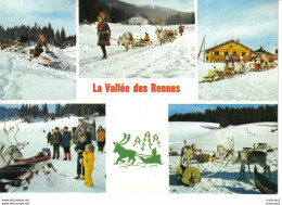 39 PREMANON LES ROUSSES Vers Morez N°105 La Vallée Des Rennes Traineaux Moto Neige VOIR DOS - Morez