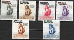 SOMALIA - 1934 - 2^ ESPOSIZIONE ARTE - SERIE 6 VALORI - NUOVA SENZA GOMMA (YVERT 188\93 - MICHEL 197\202 - SS 193\8) - Somalia