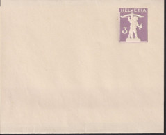 1916 Schweiz Streifband Zum: 33 ** 3 Cts Hellblauviolett, Tell Knabe - Enteros Postales