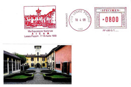 ITALIA ITALY - 1999 LONATE POZZOLO (VA) Villa Porro - Ema Affrancatura Meccanica Rossa Red Meter SPECIMEN - 291 - Otros & Sin Clasificación