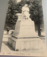 75  Paris Statue Honore De Balzac Parc Du Musee Rodin Charrettes - Dos Vert -ed LL 961 - Autres Monuments, édifices